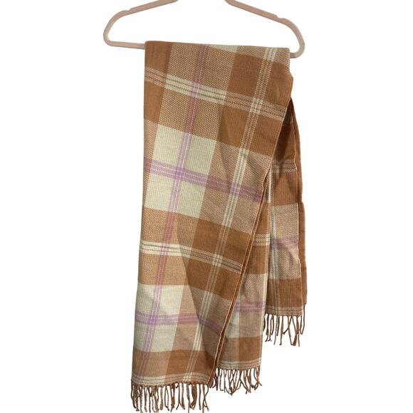 New  Wool J.Crew Fall Flannel Reversible Blanket Scarf Poncho XXS Shrug - Picture 2 of 8